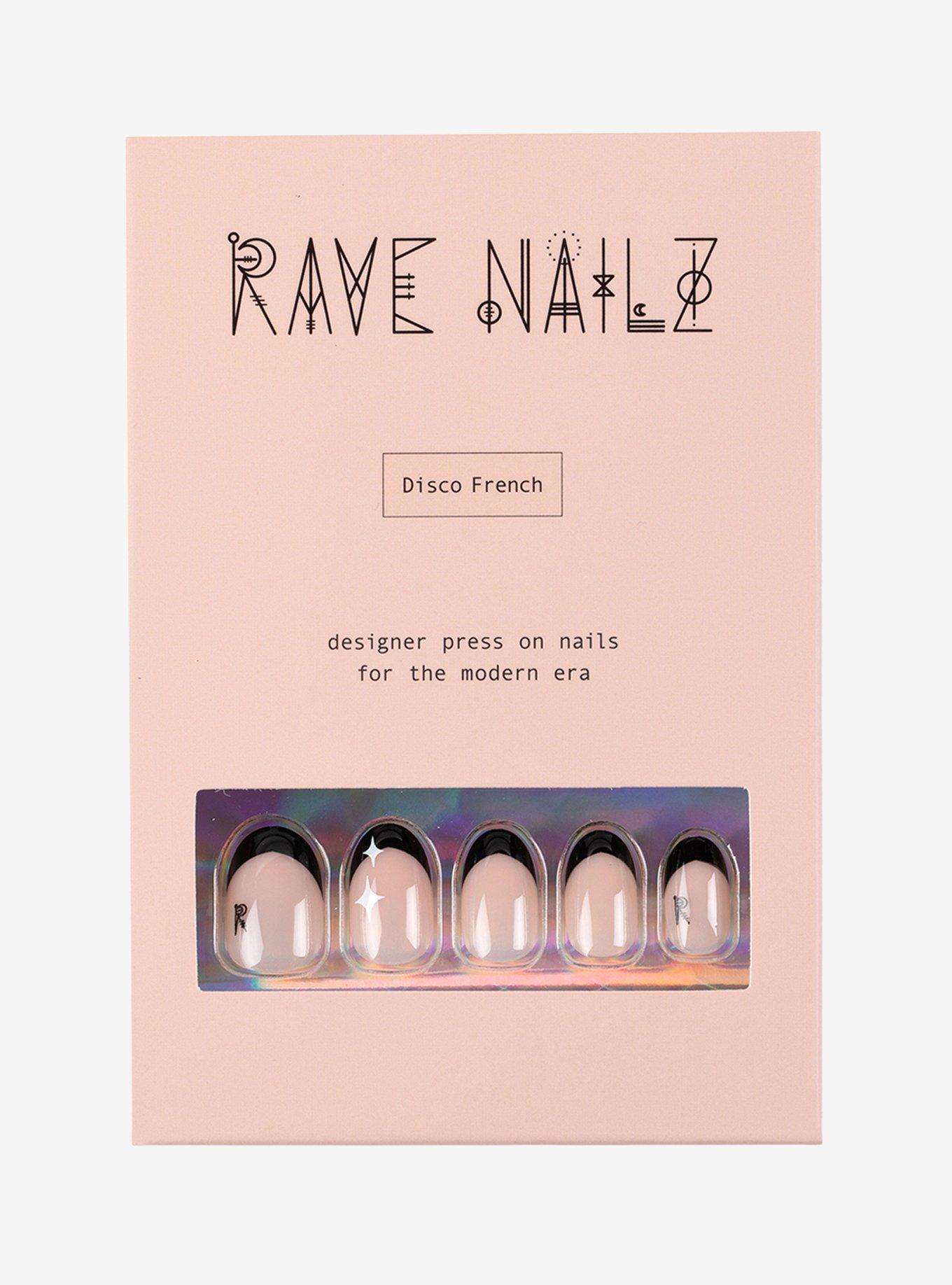 Rave Nailz Disco French Nailz, , hi-res