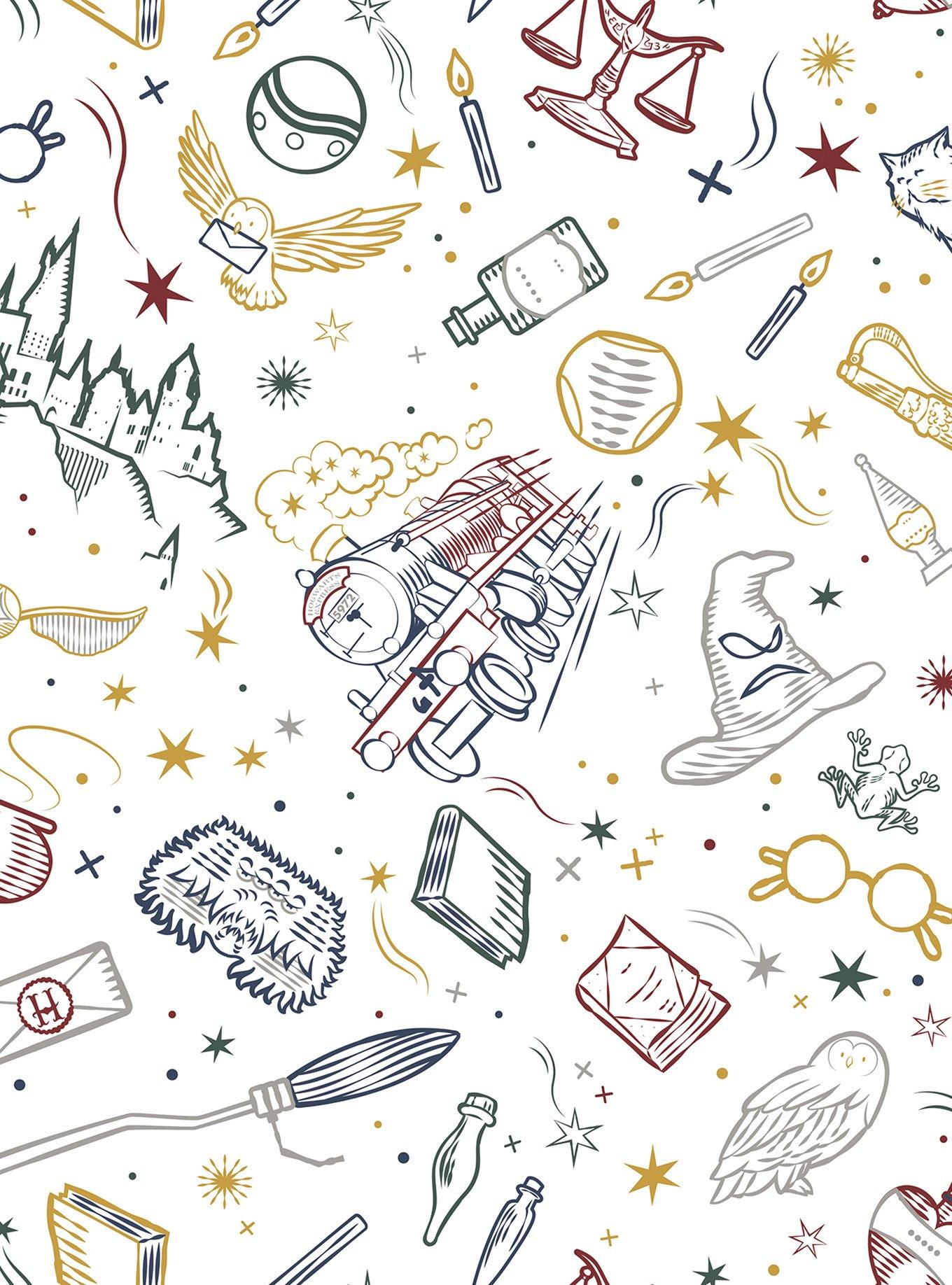 Harry Potter Magical Icons Peel & Stick Wallpaper, , hi-res