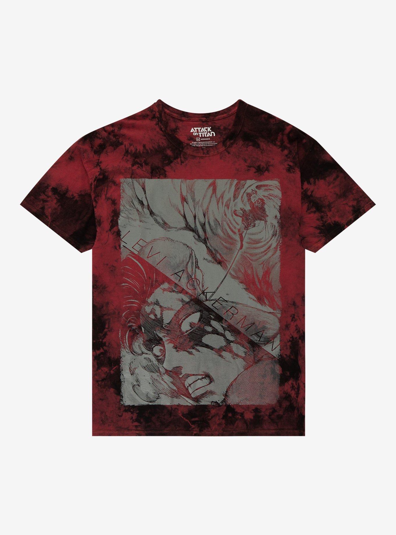 Attack On Titan Levi Spinning Attack Tie-Dye T-Shirt, , hi-res