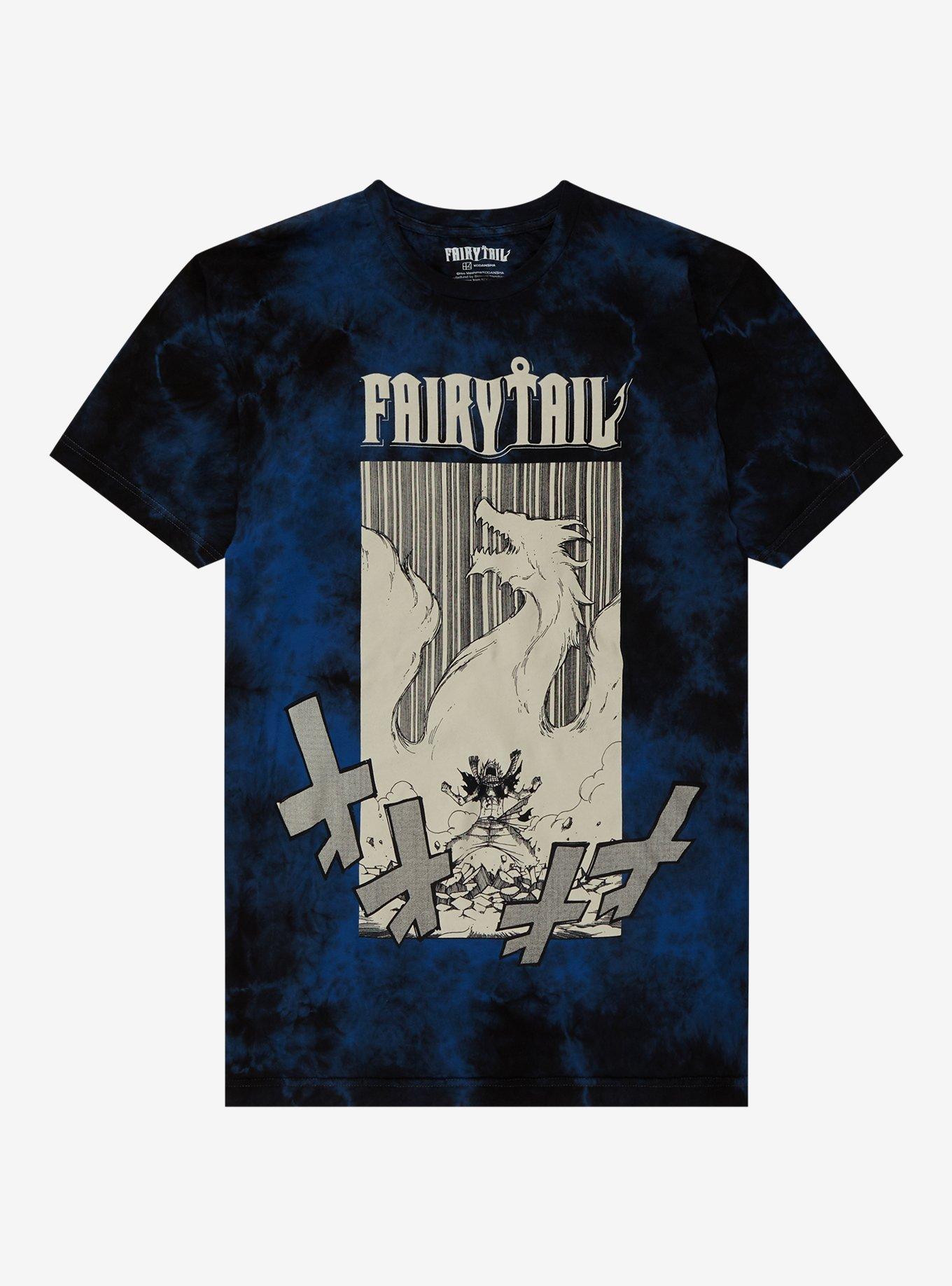 Fairy Tail Natsu Dragon Tie-Dye T-Shirt, MULTI, hi-res