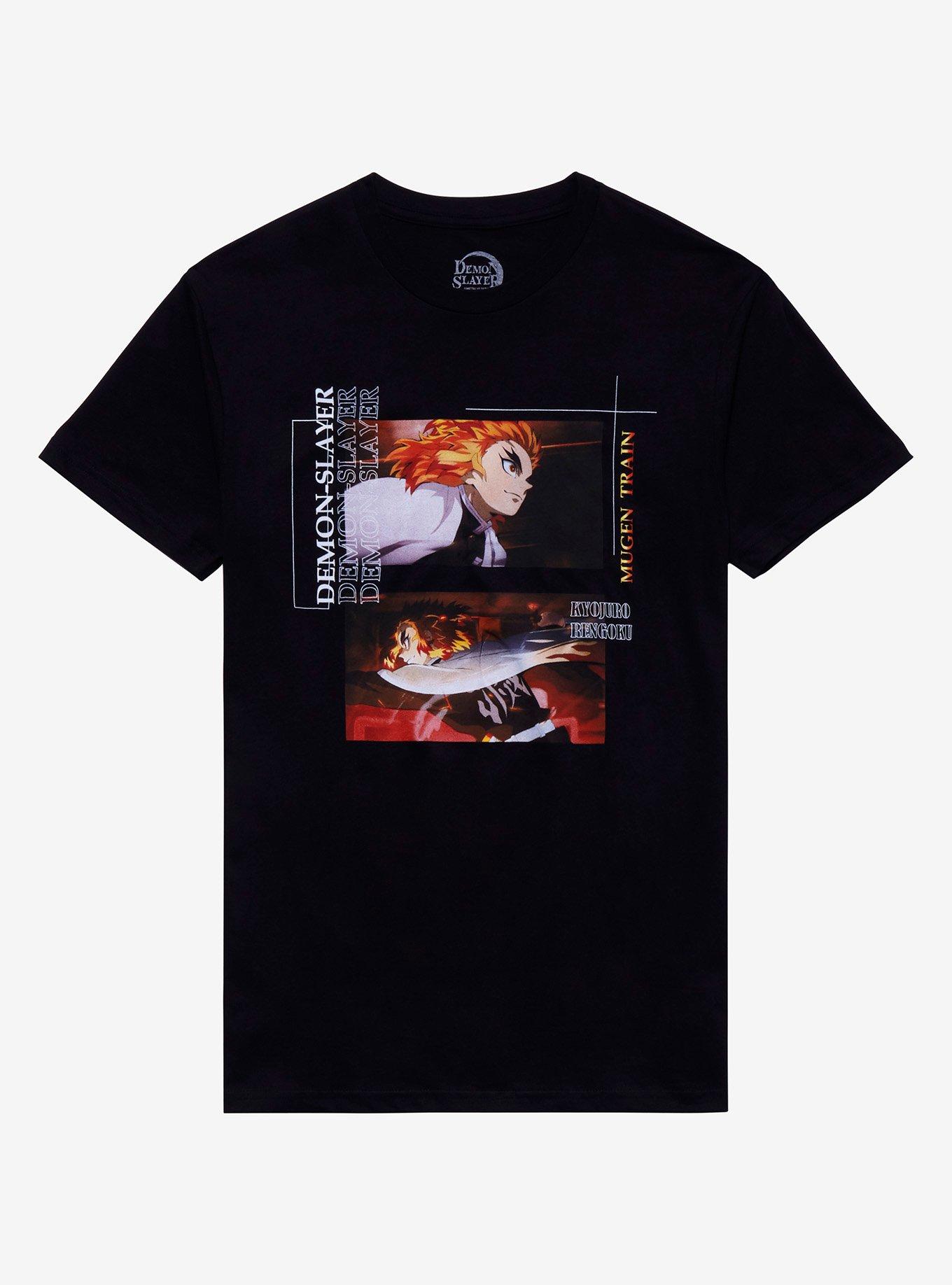 Demon Slayer: Kimetsu No Yaiba Rengoku Mugen Train T-Shirt, BLACK, hi-res