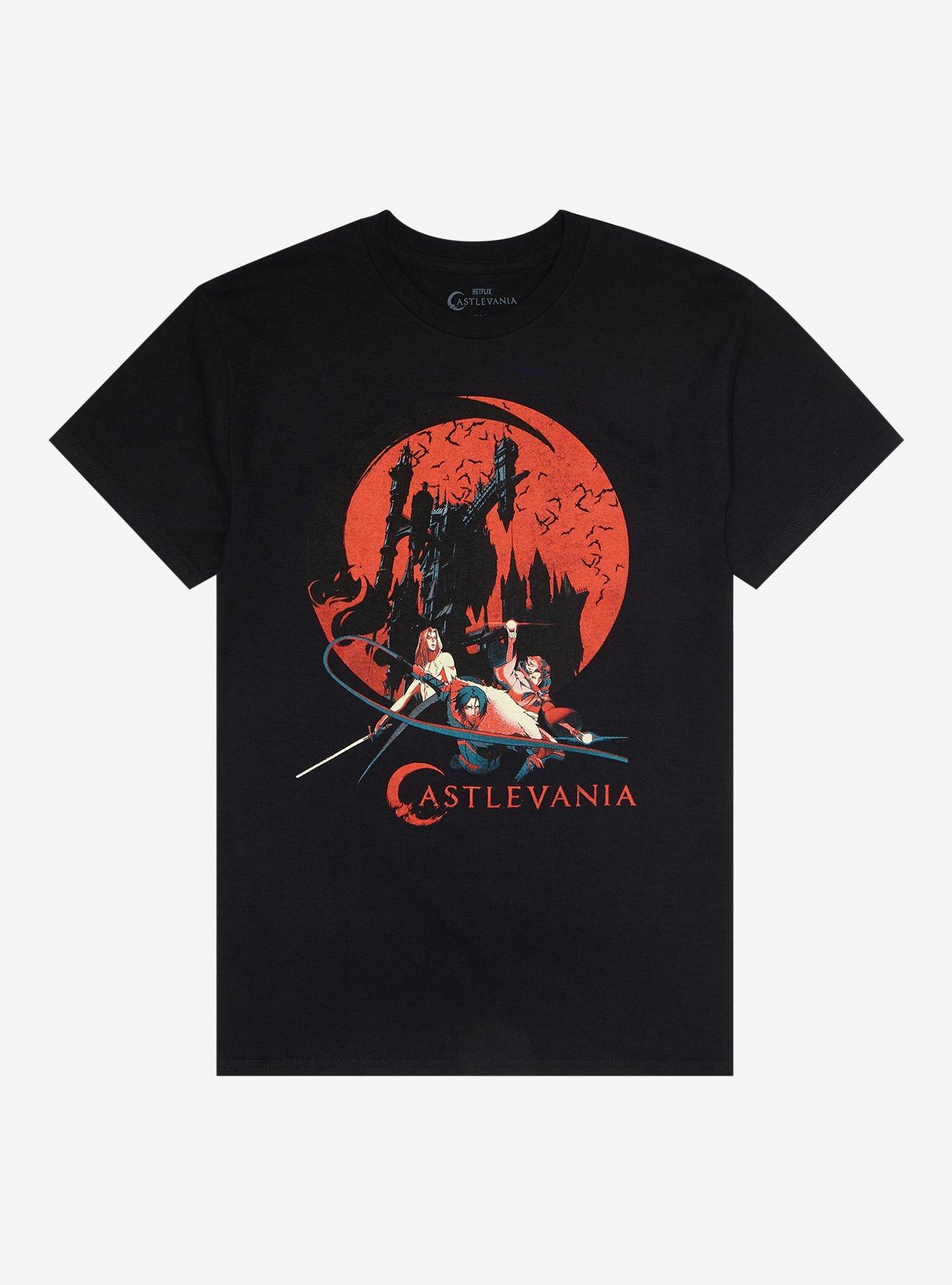Castlevania Characters T-Shirt, BLACK, hi-res