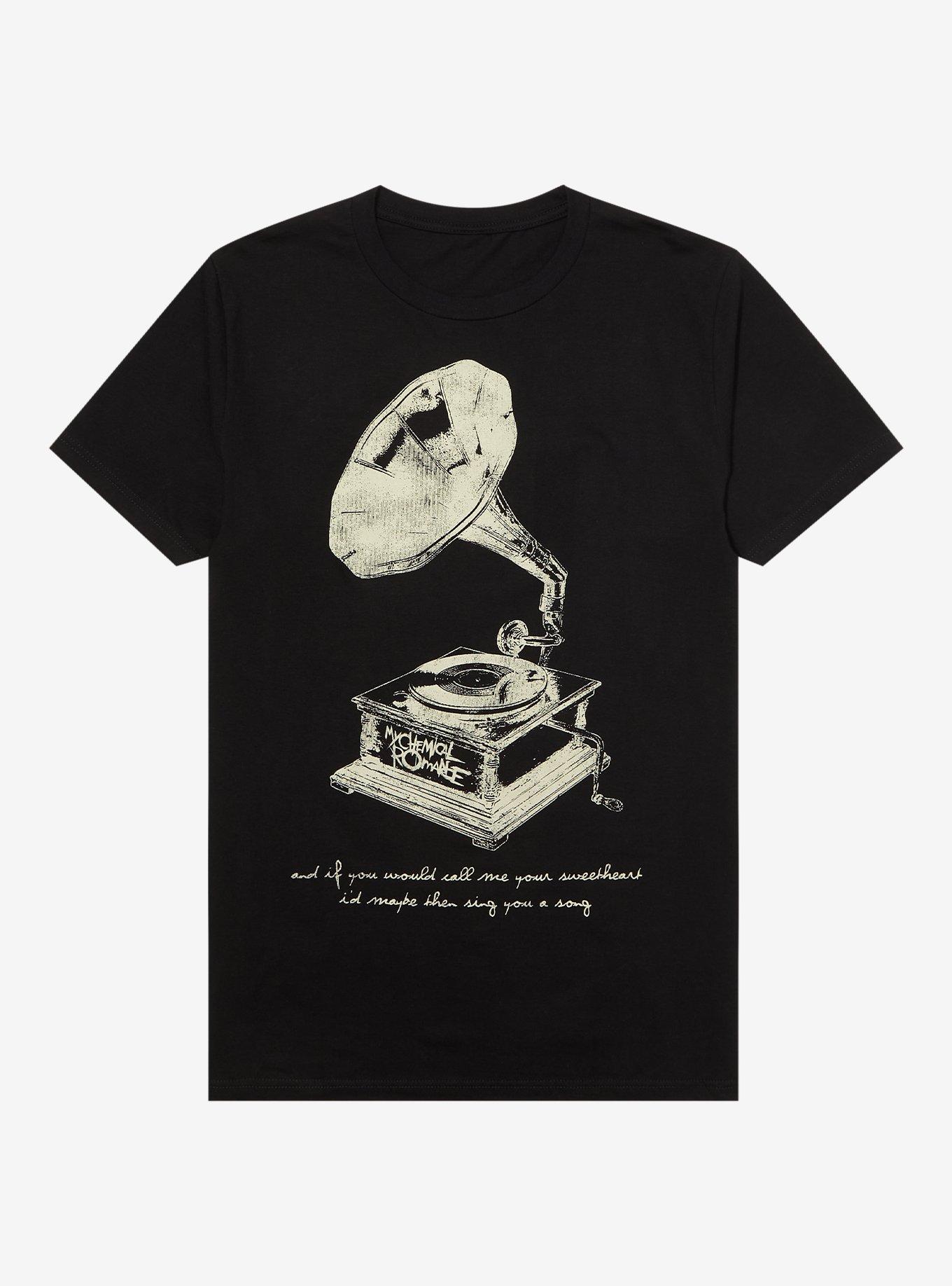 My Chemical Romance Mama Record Player T-Shirt, BLACK, hi-res