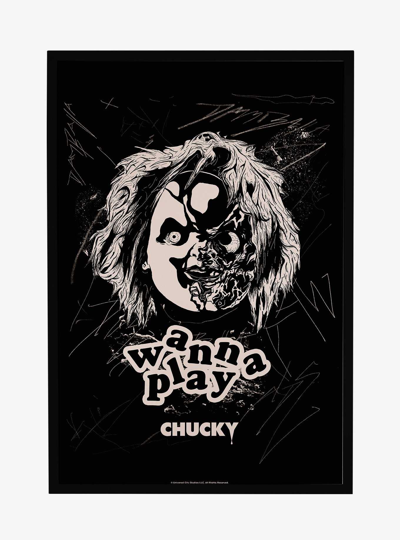 Chucky TV Series Wanna Play Framed Poster, , hi-res