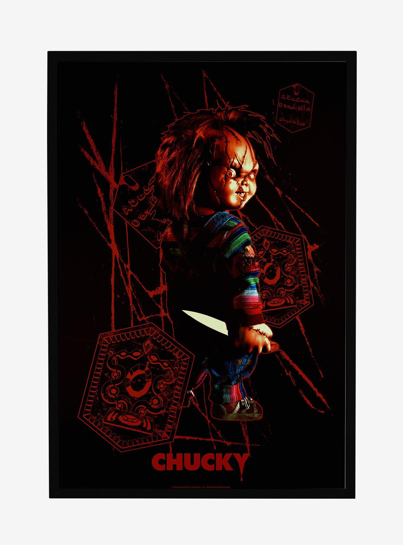 Chucky TV Series Ade Due Damballa Framed Poster, BLACK, hi-res