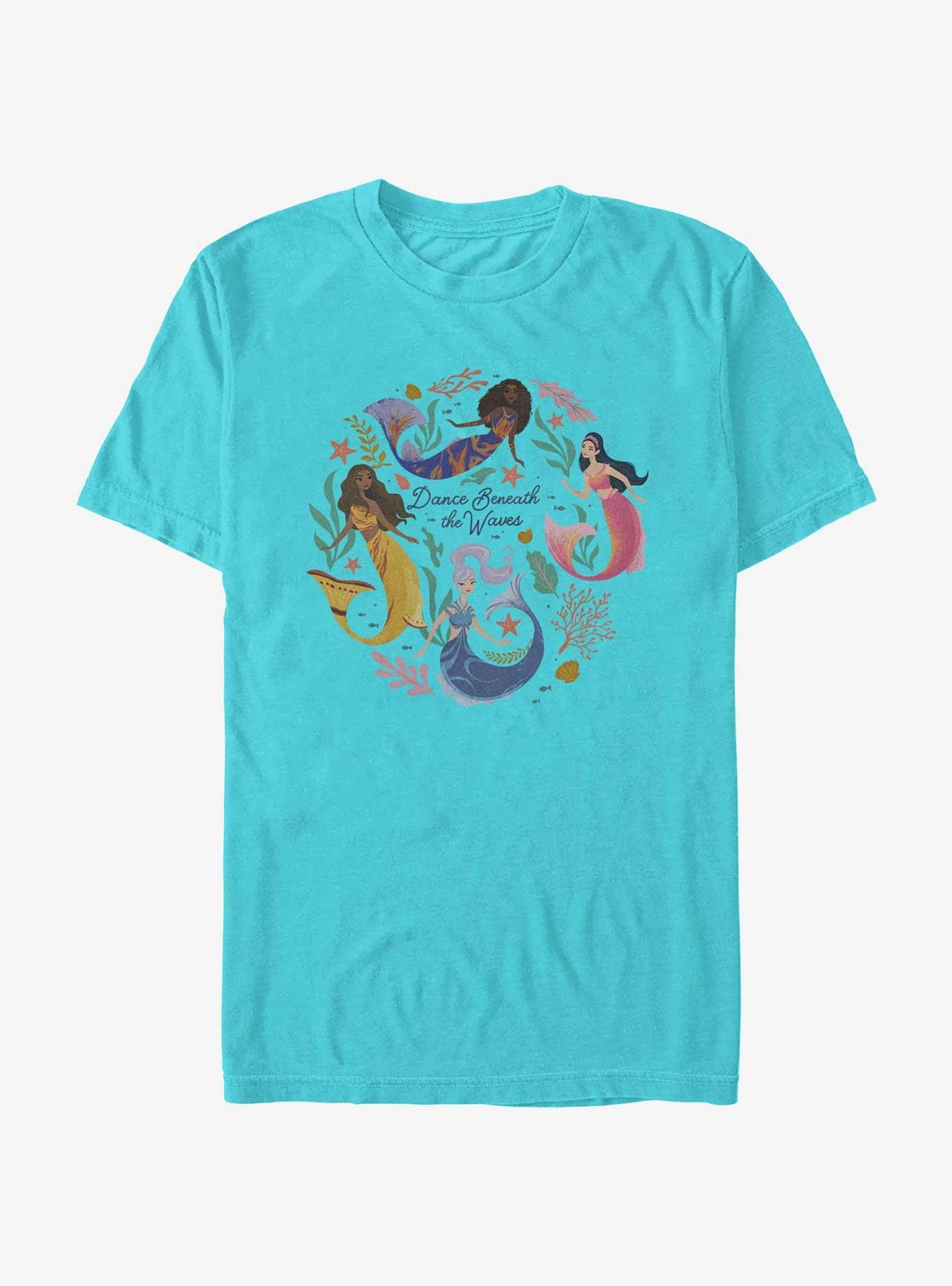 Disney The Little Mermaid Live Action Sisters Dance Beneath The Waves Extra Soft T-Shirt