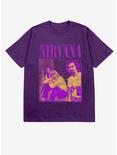 Nirvana Purple Group Boyfriend Fit Girls T-Shirt, PURPLE, hi-res