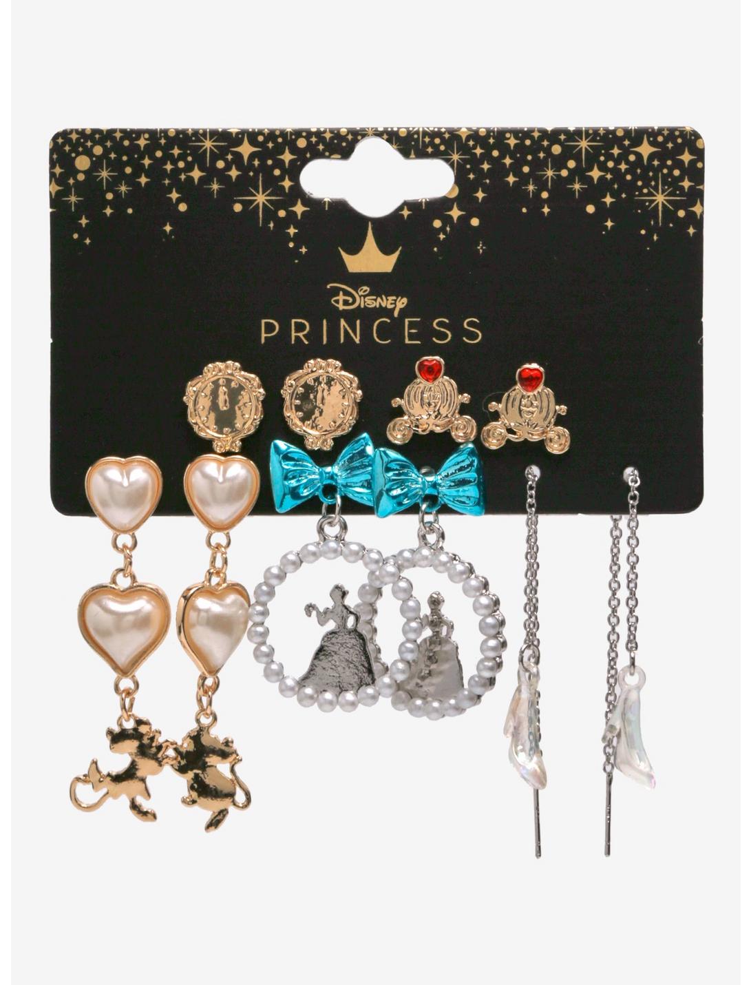 Disney Cinderella Pearl Icons Earring Set - BoxLunch Exclusive, , hi-res