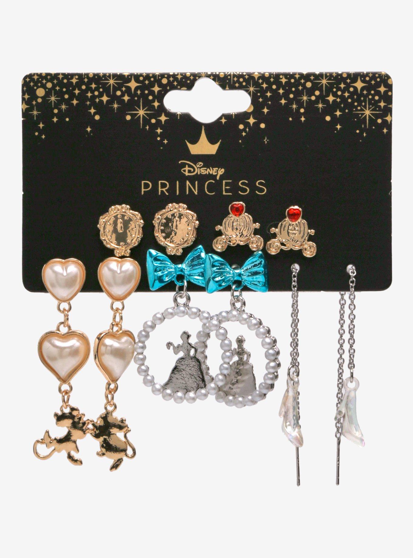 Disney Cinderella Pearl Icons Earring Set - BoxLunch Exclusive, , hi-res