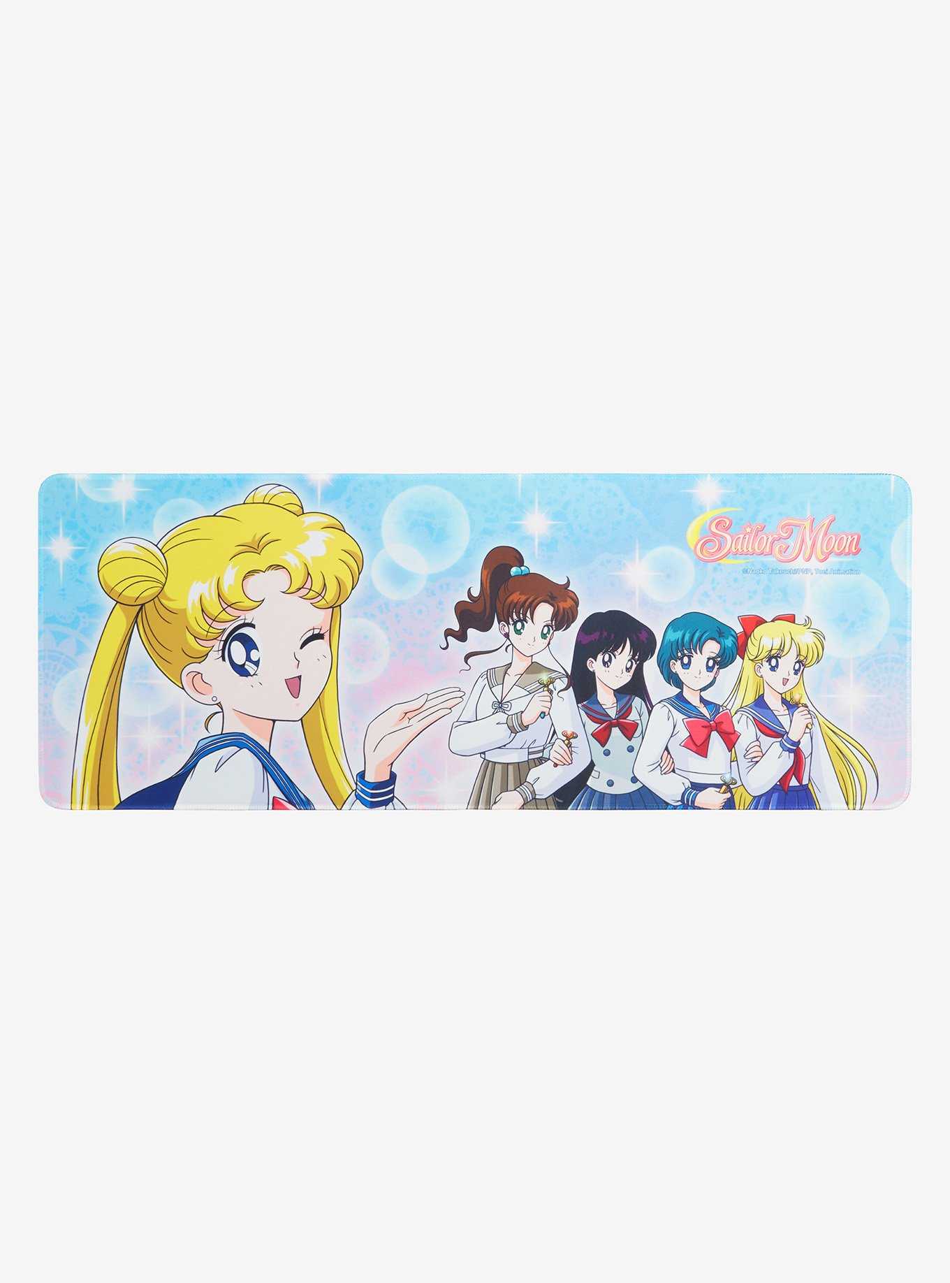 Sailor Moon Bubble Group Portrait Wide Mousepad, , hi-res