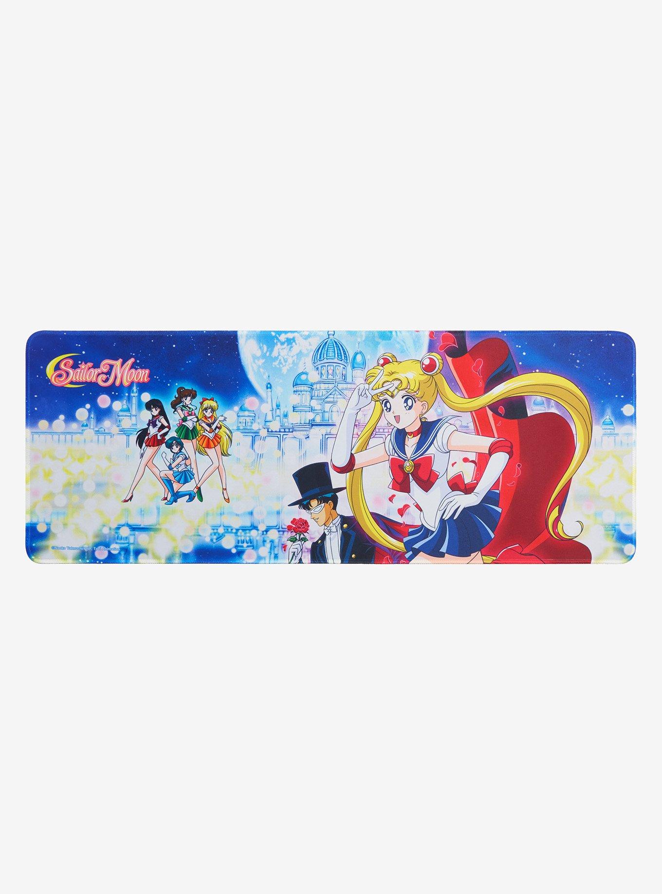Sailor Moon Nighttime Moon Castle Portrait Wide Mousepad, , hi-res