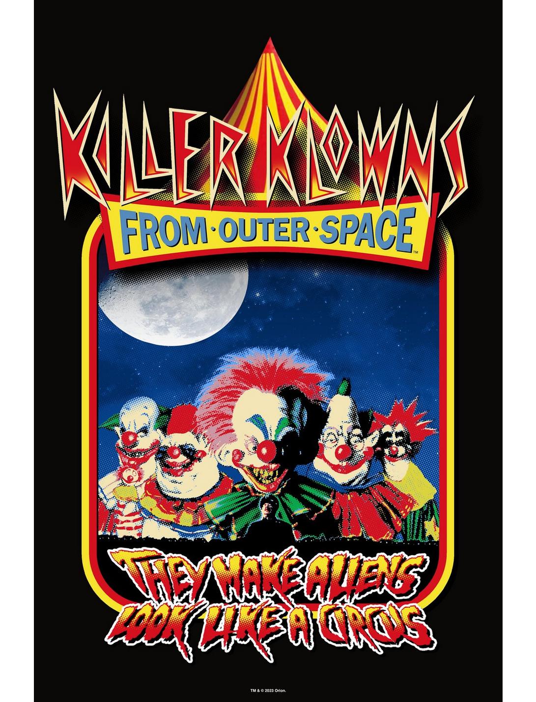 Killer Klowns From Outer Space Movie Poster, WHITE, hi-res