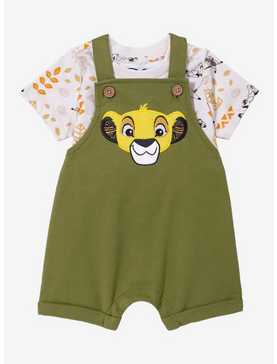 Disney The Lion King Simba Infant Overall Set - BoxLunch Exclusive, , hi-res