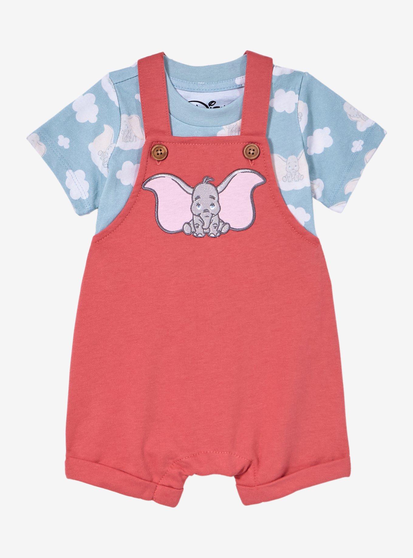 Disney Dumbo Infant Overall Set &mdash; BoxLunch Exclusive, RED, hi-res