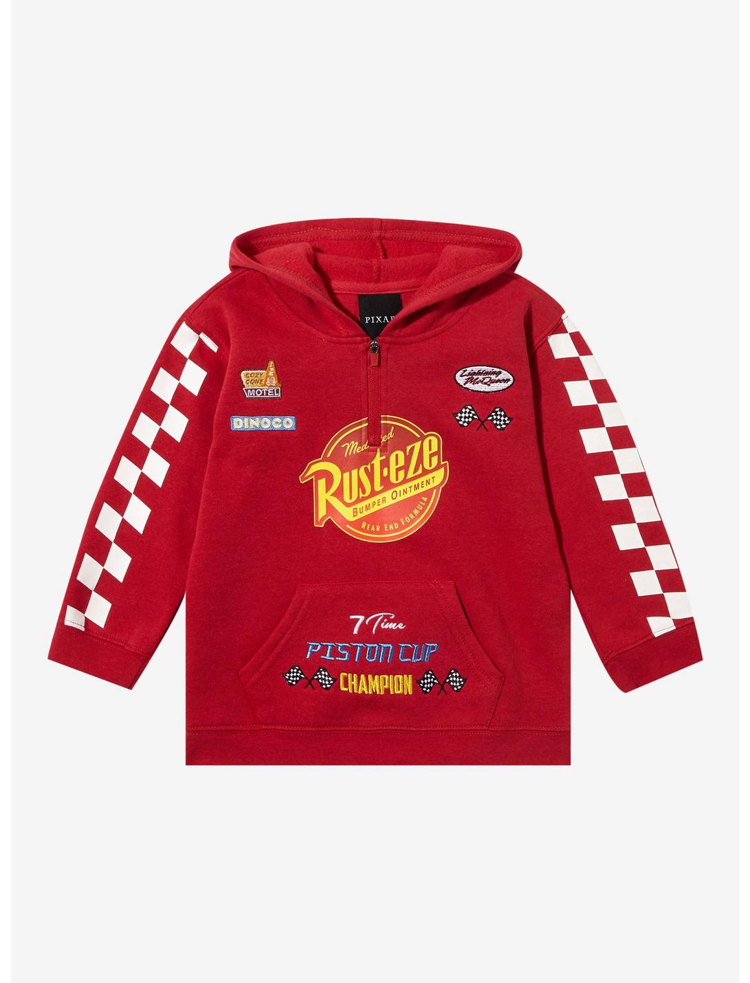 Disney Pixar Cars Lightning McQueen Icons Toddler Hoodie - BoxLunch Exclusive, RED, hi-res