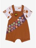 Disney Pixar Up Russell Wilderness Explorer Infant Overall Set — BoxLunch Exclusive, BROWN, hi-res