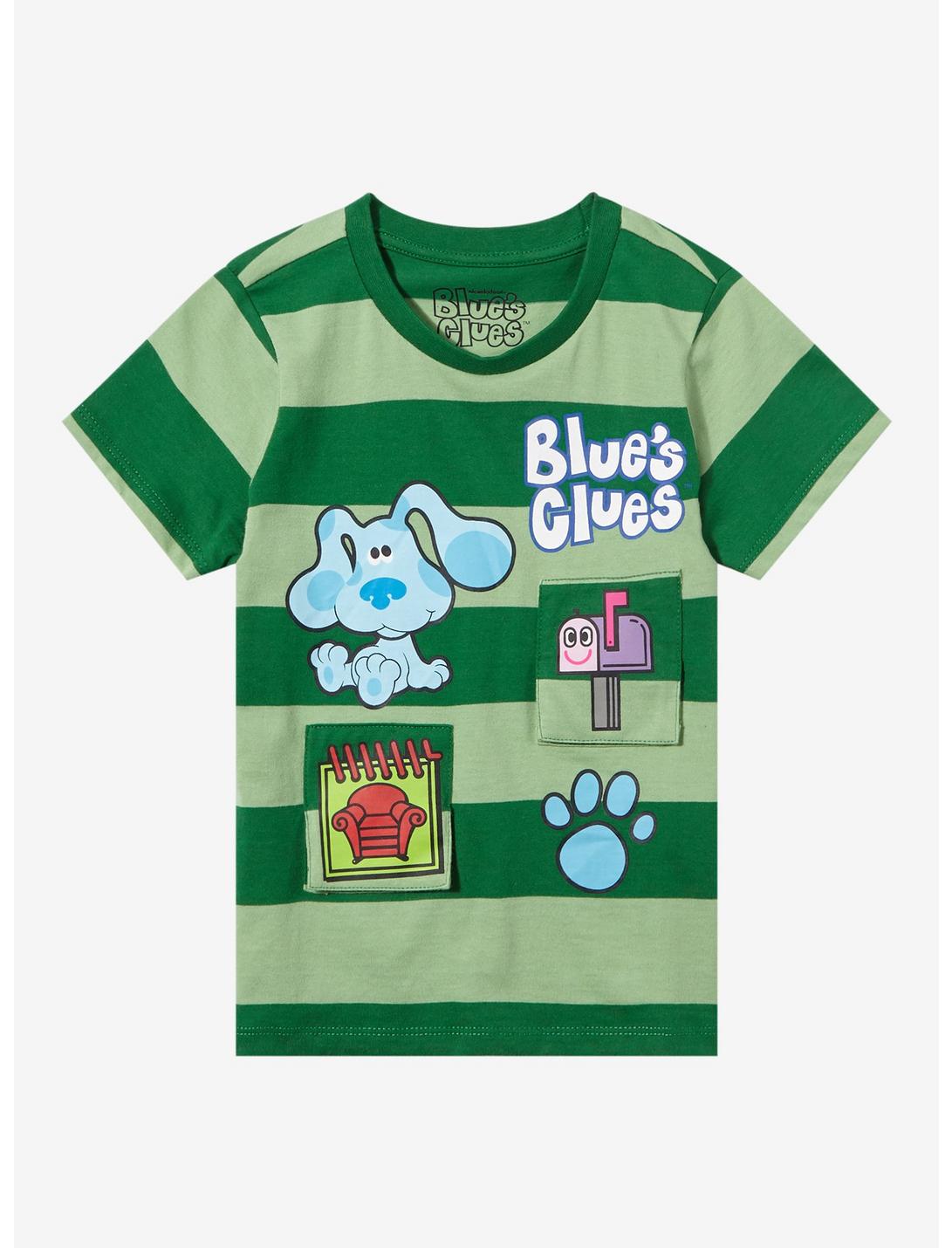 Blue's Clues Striped Flip Toddler Shirt - BoxLunch Exclusive, STRIPE - GREEN, hi-res