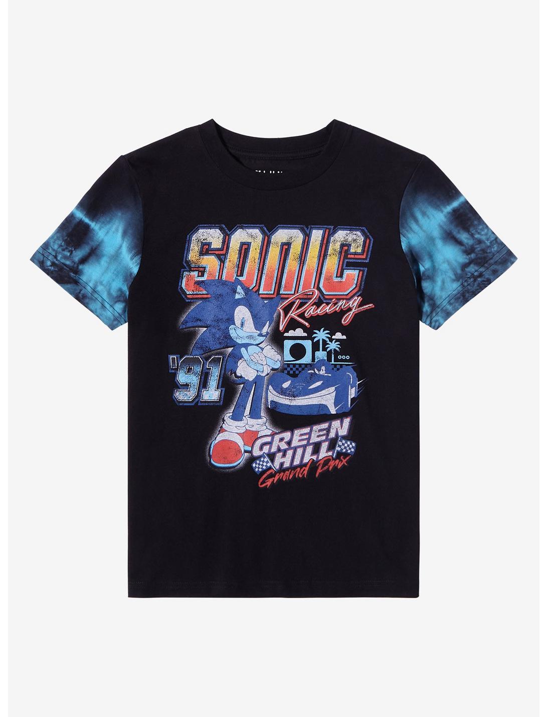 Sonic the Hedgehog Racing Youth T-Shirt - BoxLunch Exclusive, BLACK, hi-res