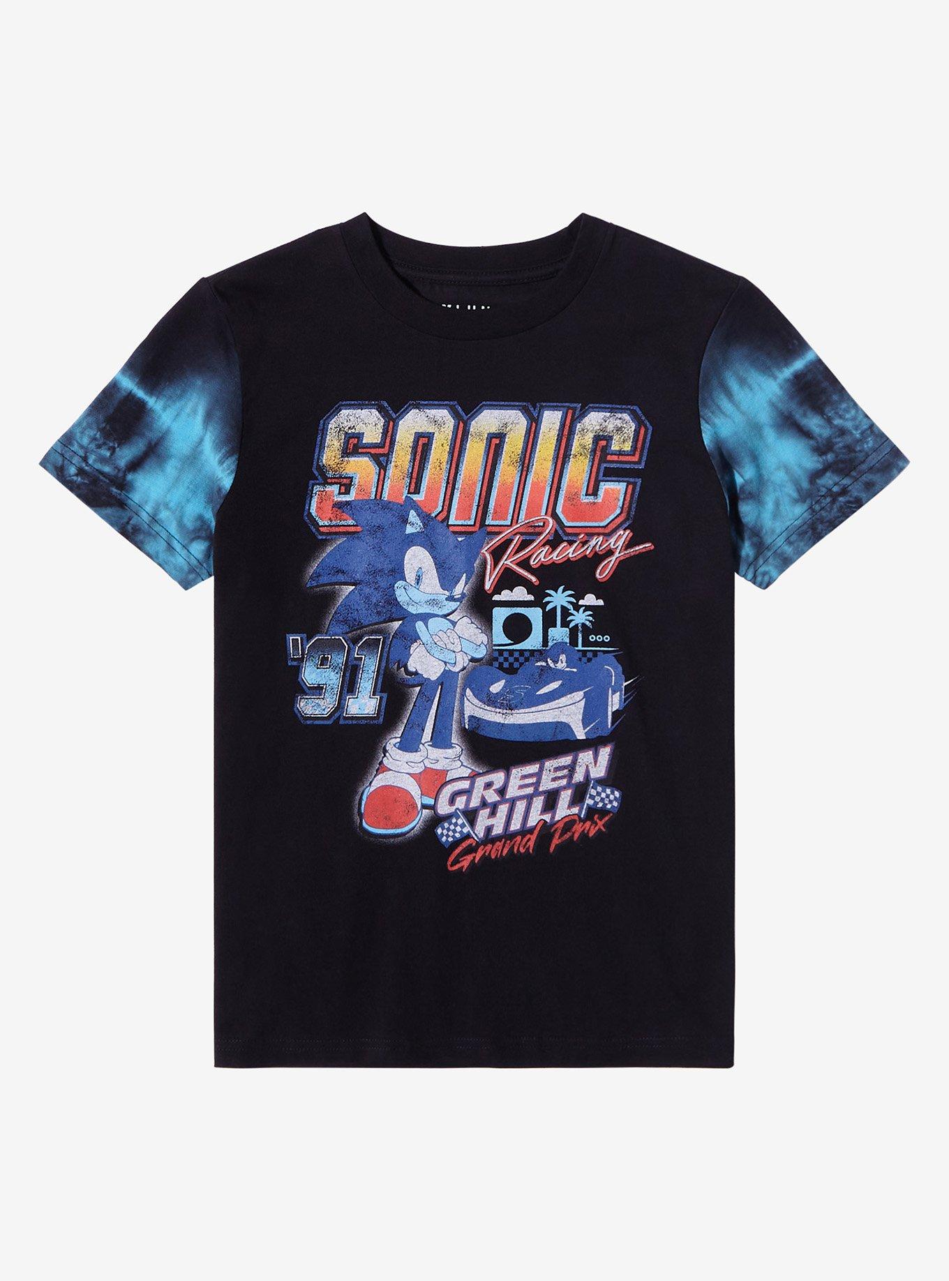 Sonic the Hedgehog Racing Youth T-Shirt - BoxLunch Exclusive, BLACK, hi-res