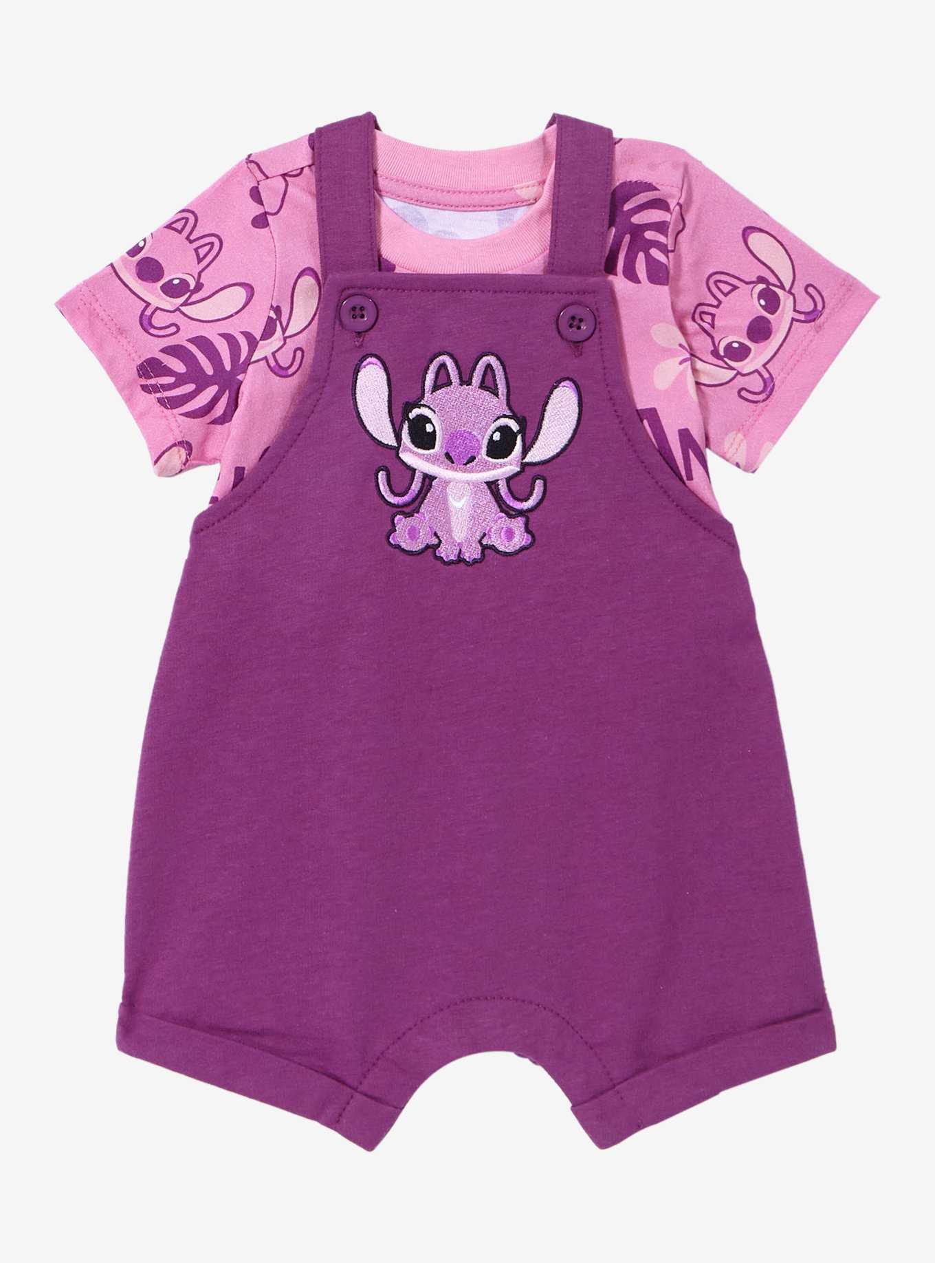 Disney Lilo & Stitch Angel Infant Overall Set - BoxLunch Exclusive, , hi-res