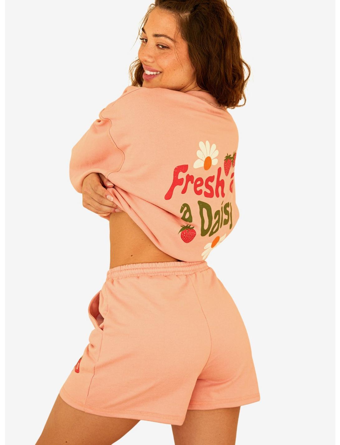 Dippin' Daisy's Fresh As A Daisy Crewneck Sweatshirt Pink, PINK, hi-res