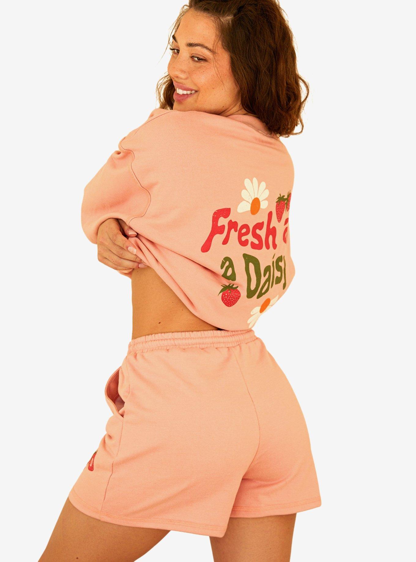 Dippin' Daisy's Fresh As A Daisy Crewneck Sweatshirt Pink, , hi-res