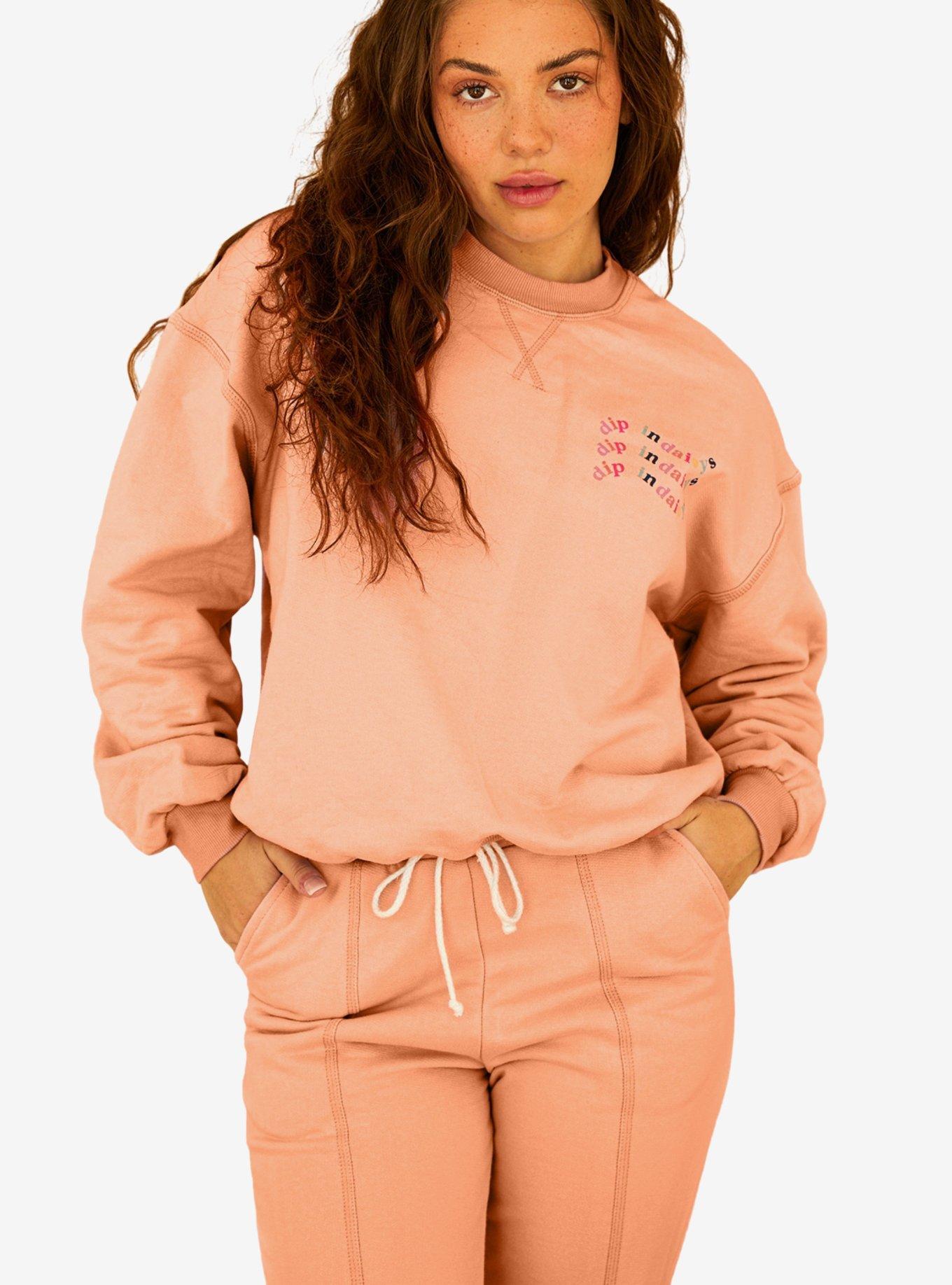 Dippin' Daisy's DD Wave Crewneck Sweatshirt Pink, , hi-res