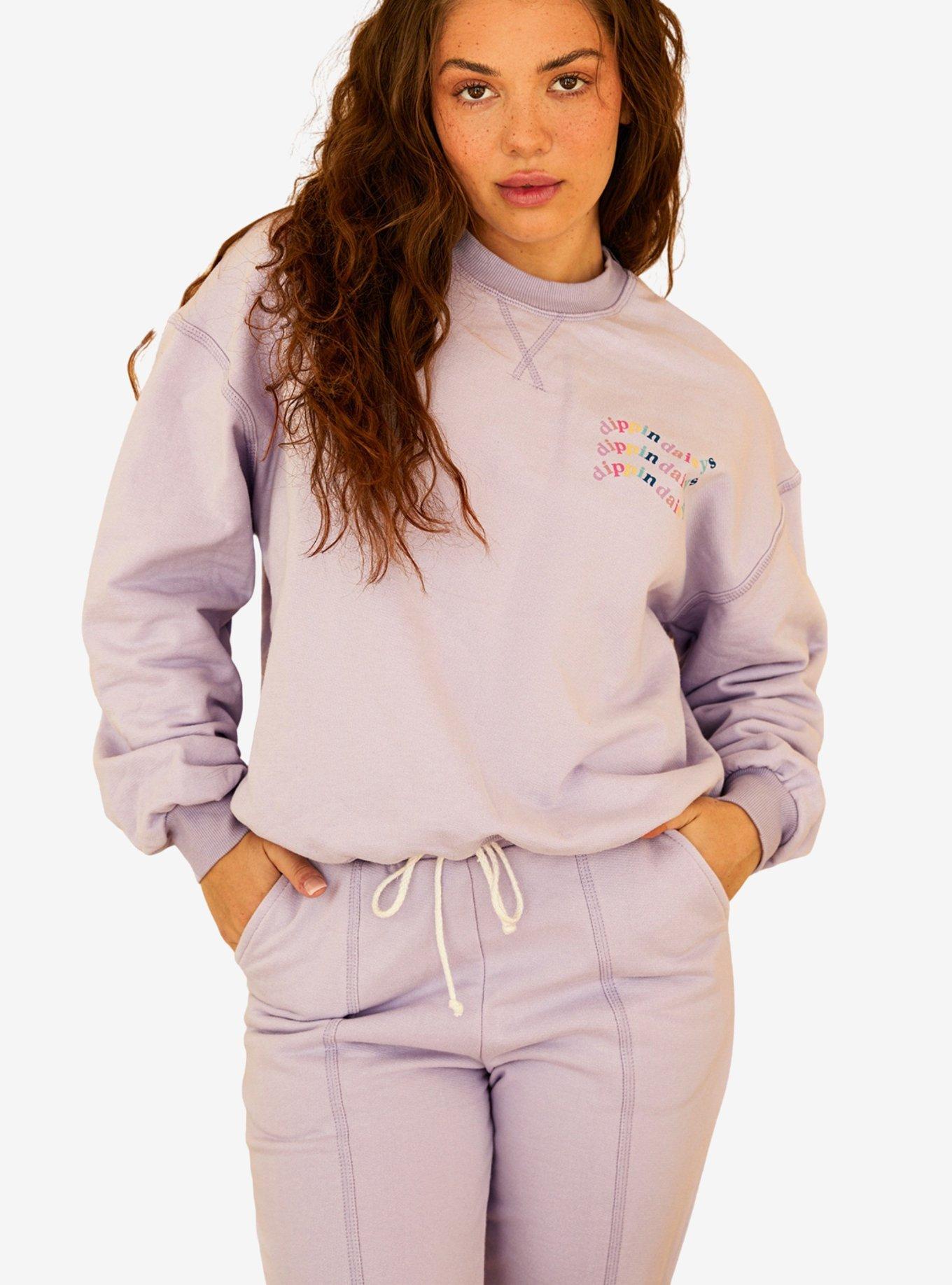 Dippin' Daisy's DD Wave Crewneck Sweatshirt Purple, , hi-res