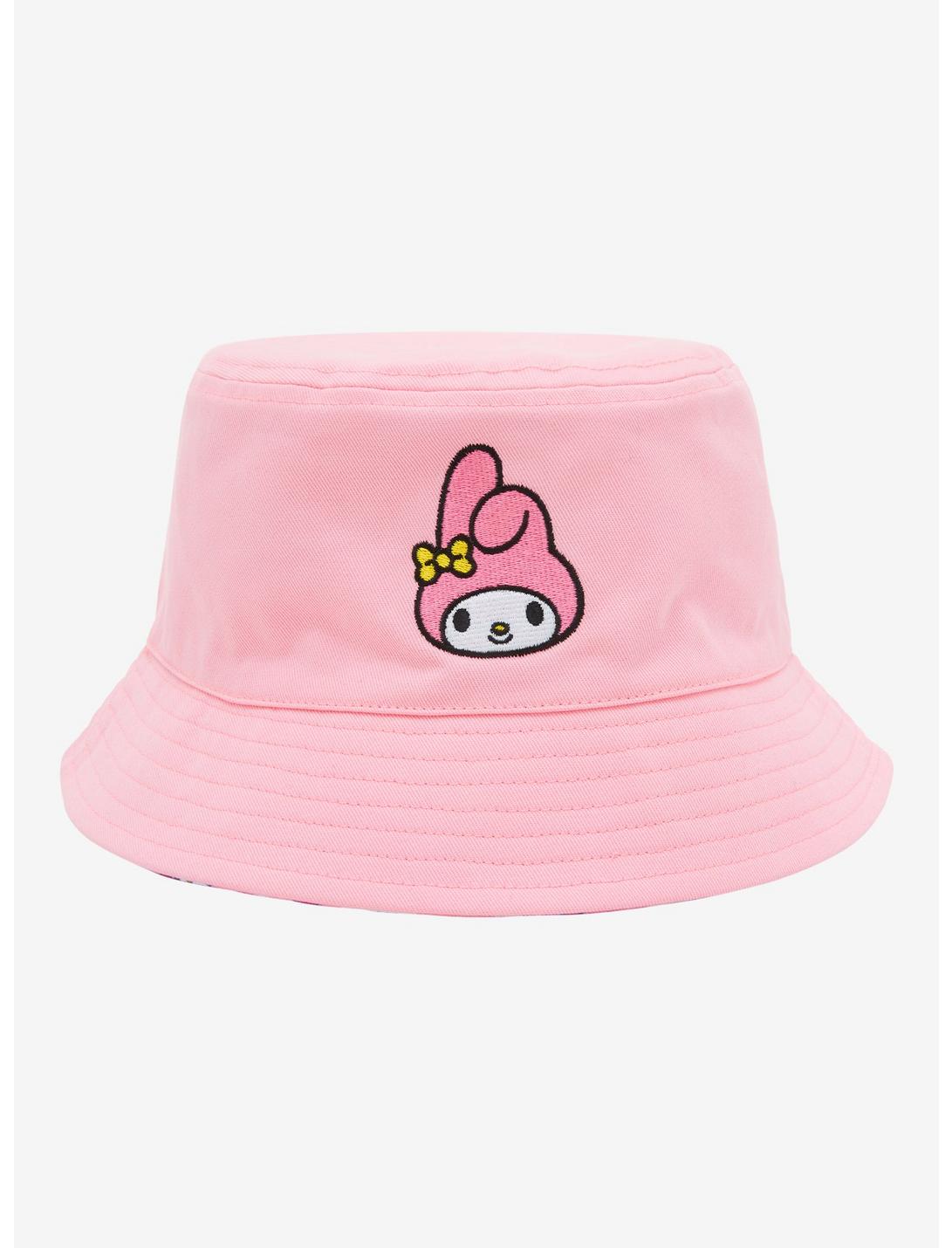 Sanrio My Melody Gingham Allover Print Reversible Bucket Hat - BoxLunch Exclusive, , hi-res
