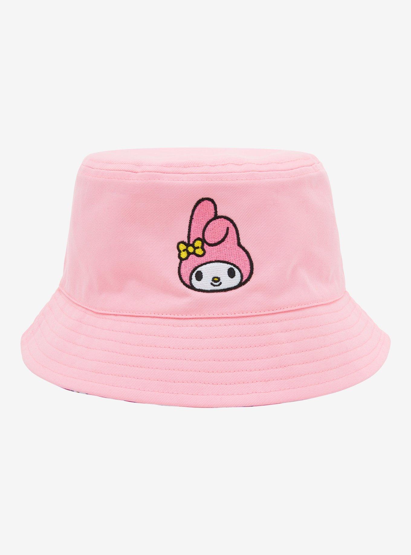 Sanrio My Melody Gingham Allover Print Reversible Bucket Hat - BoxLunch Exclusive, , hi-res