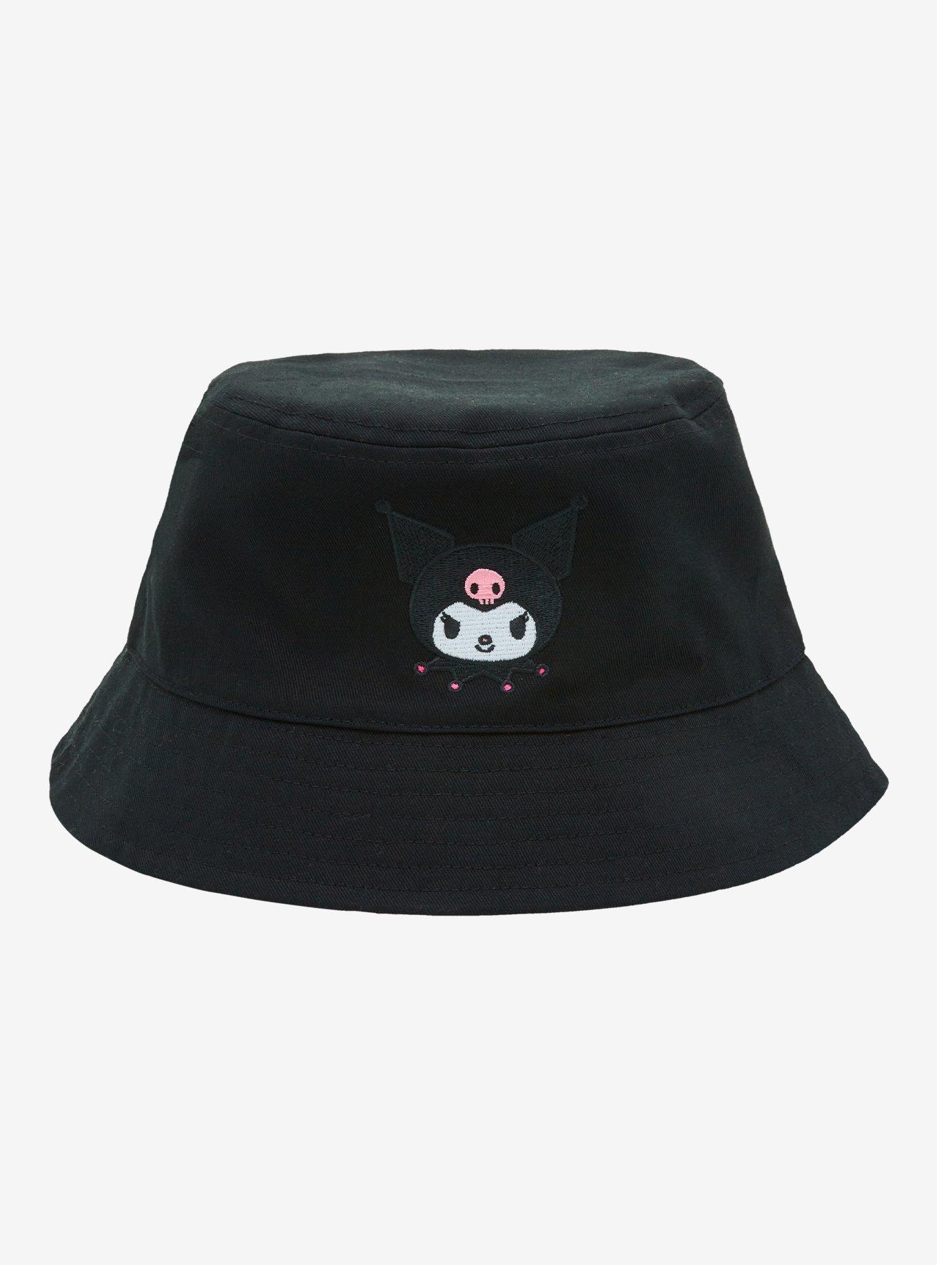 Sanrio Kuromi Reversible Gingham Allover Print Bucket Hat - BoxLunch Exclusive, , hi-res