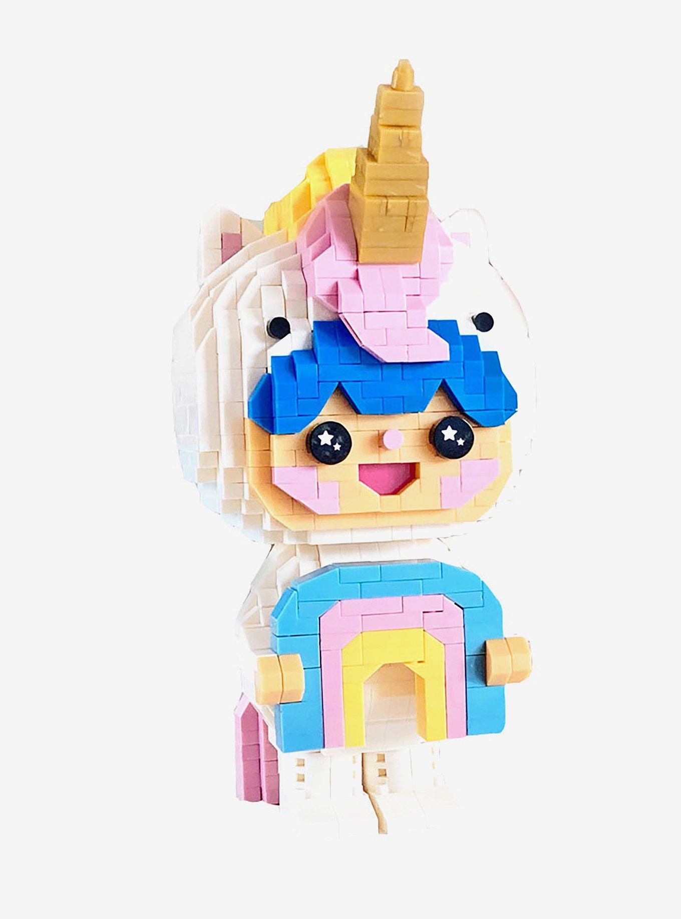 Rainbow Unicorn Mini Bricks by Momiji, , hi-res