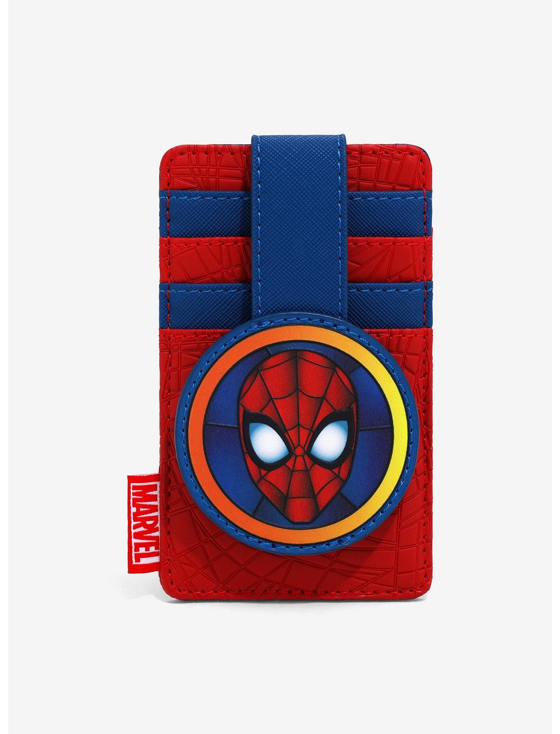 Loungefly Marvel Spider-Man Stained Glass Cardholder — BoxLunch Exclusive, , hi-res