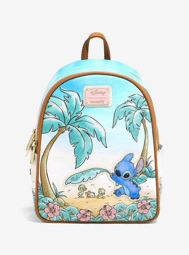 NWT Loungefly Stitch Ducklings And Scrump Mini Backpack And Cardholder Set Loungefly Disney Lilo & Stitch Scrump Reading Mini Backpack  main image 3