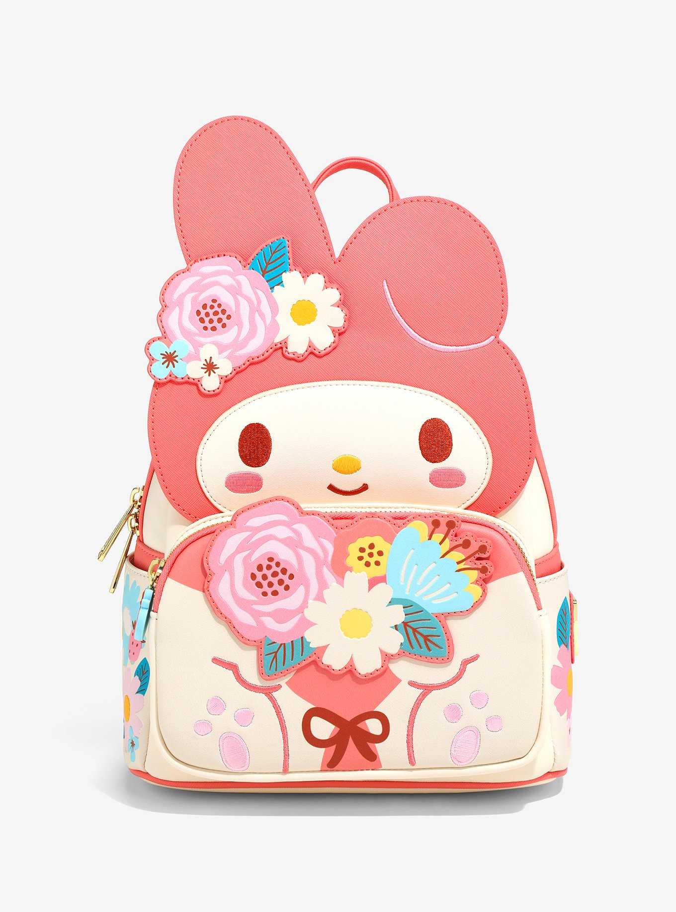 Loungefly Sanrio My Melody Figural Floral Mini Backpack — BoxLunch Exclusive, , hi-res