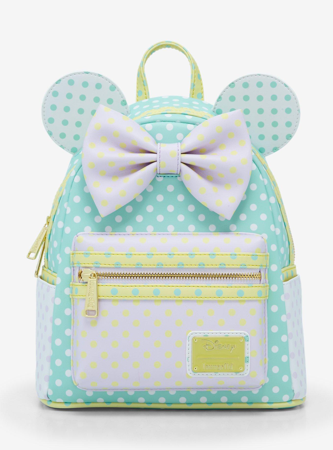 Loungefly Disney Minnie Mouse Pastel Polka Dot Mini Backpack — BoxLunch ...