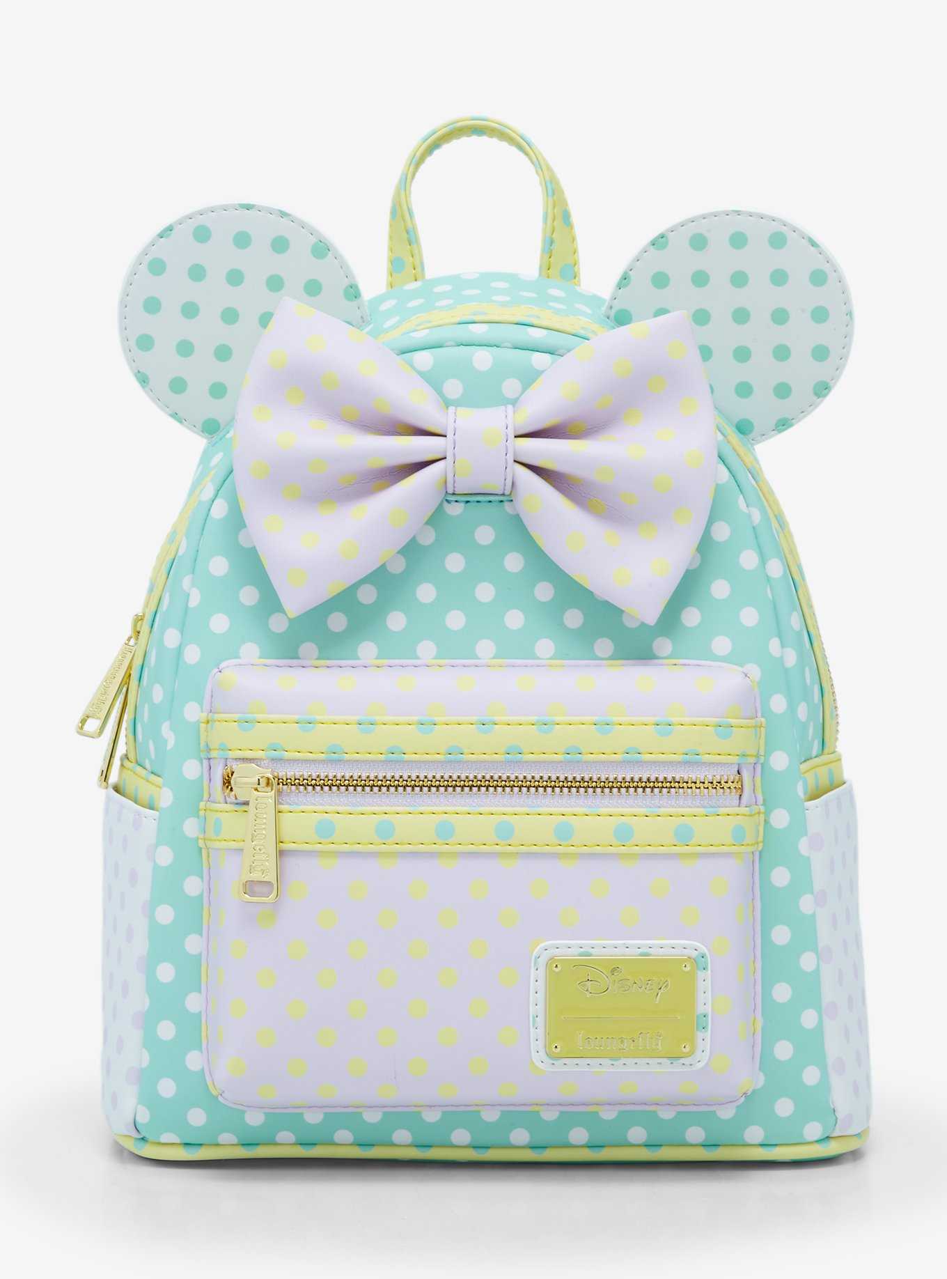 Loungefly Disney Minnie Mouse Pastel Polka Dot Mini Backpack — BoxLunch Exclusive, , hi-res