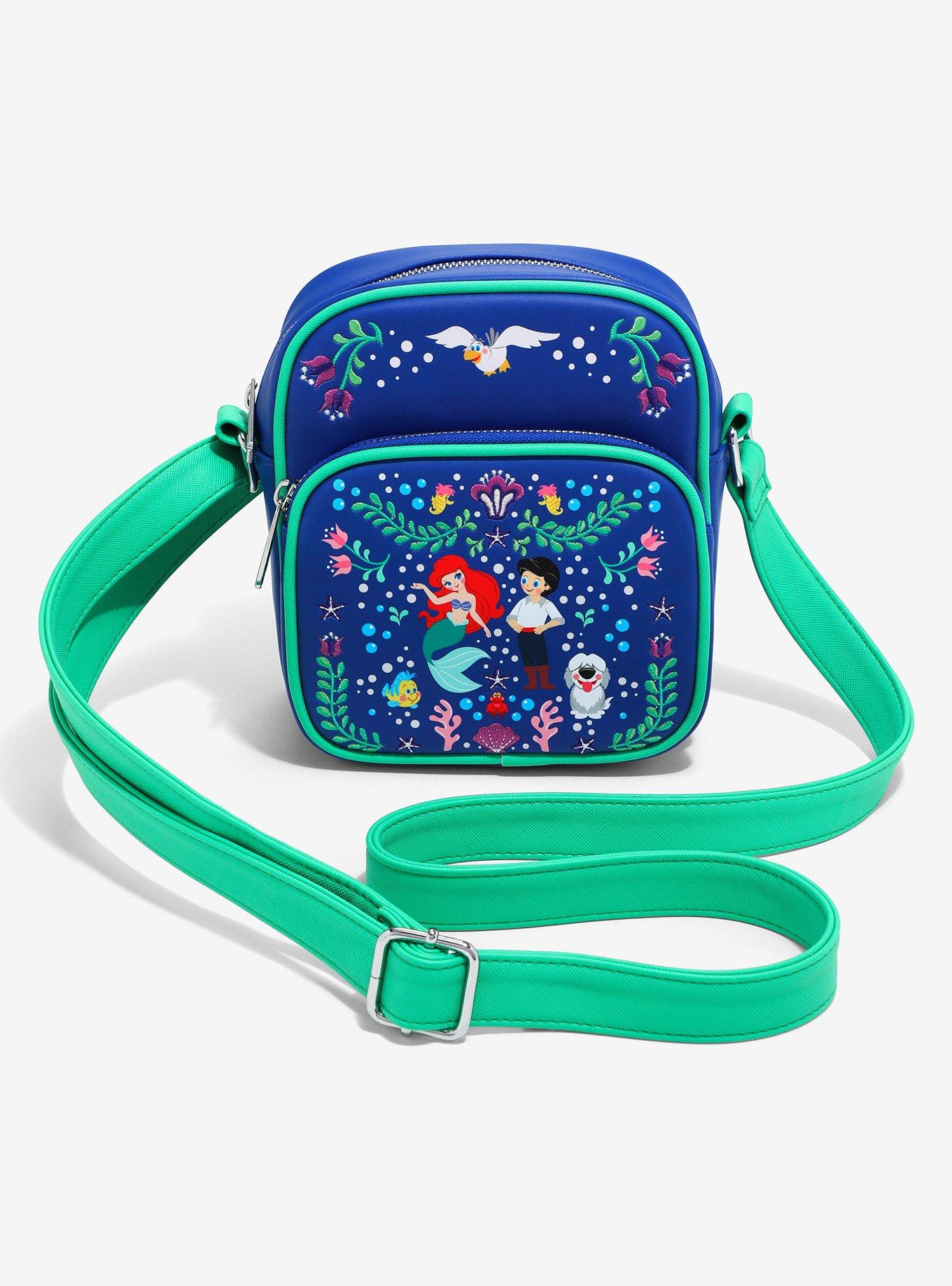 Loungefly Disney The Little Mermaid Ariel & Eric Floral Crossbody Bag - BoxLunch Exclusive