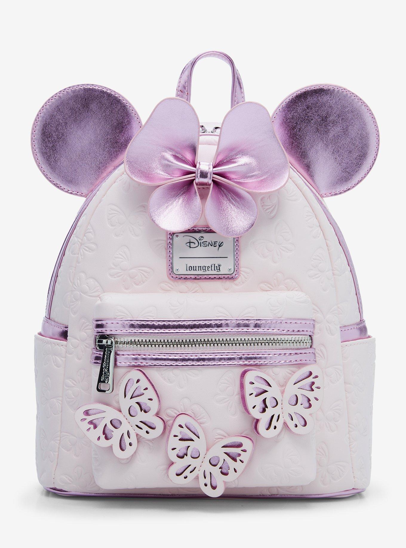 Loungefly Disney Minnie Mouse Pink Butterfly Mini Backpack BoxLunch Exclusive BoxLunch