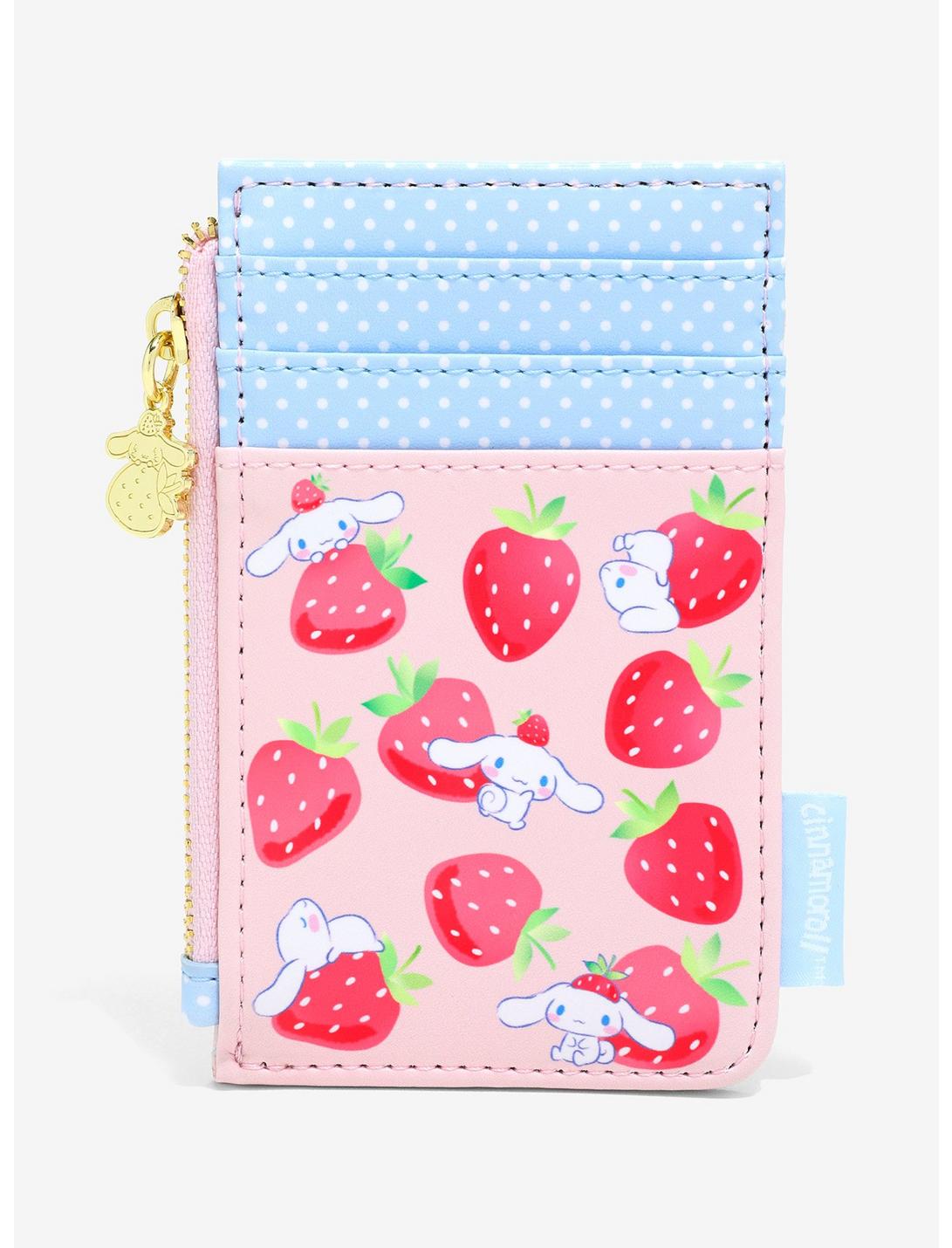 Loungefly Sanrio Cinnamoroll Strawberry Allover Print Cardholder — BoxLunch Exclusive, , hi-res