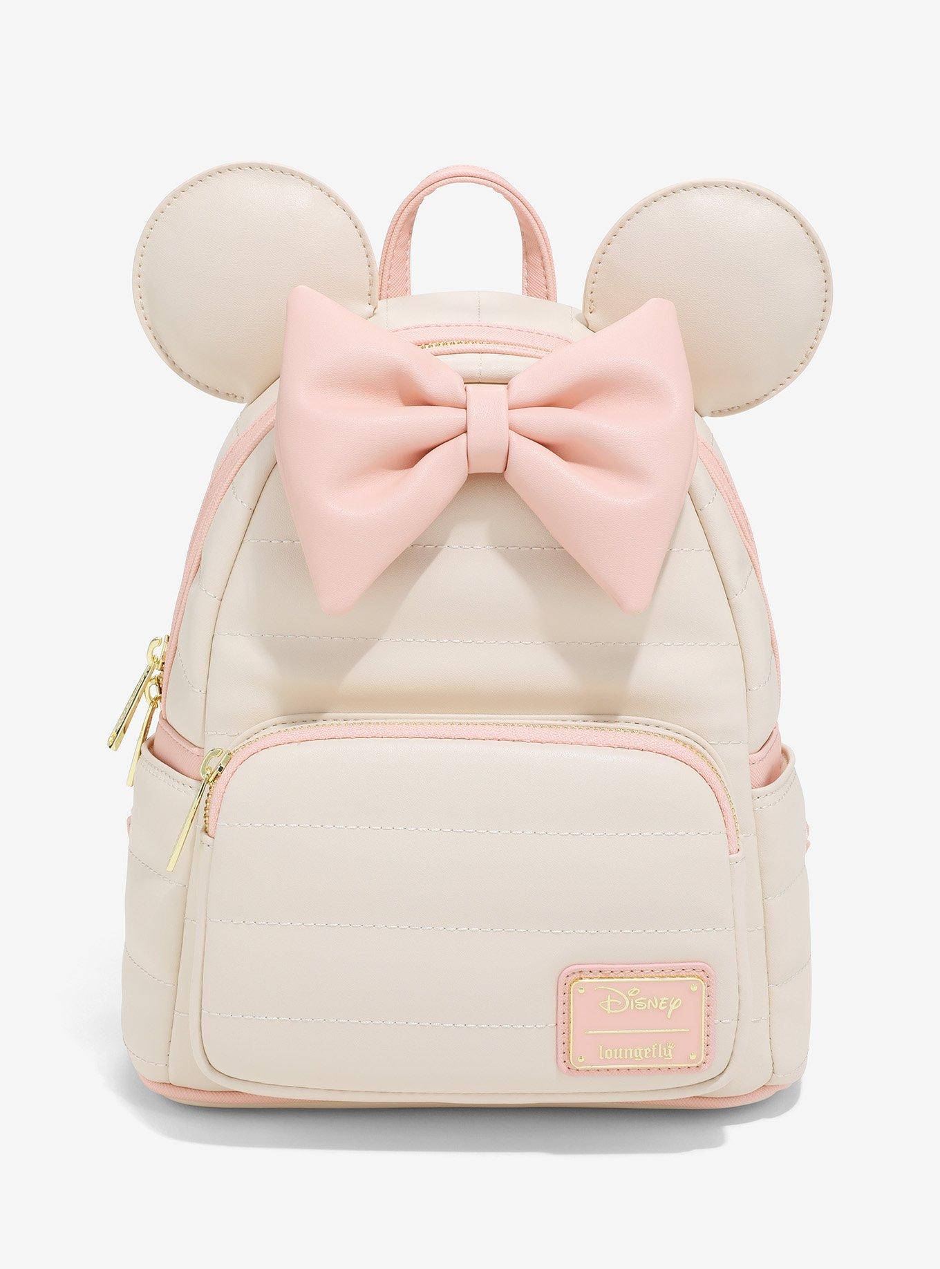 Loungefly Disney Minnie Mouse Pink Tonal Puff Mini Backpack - BoxLunch ...
