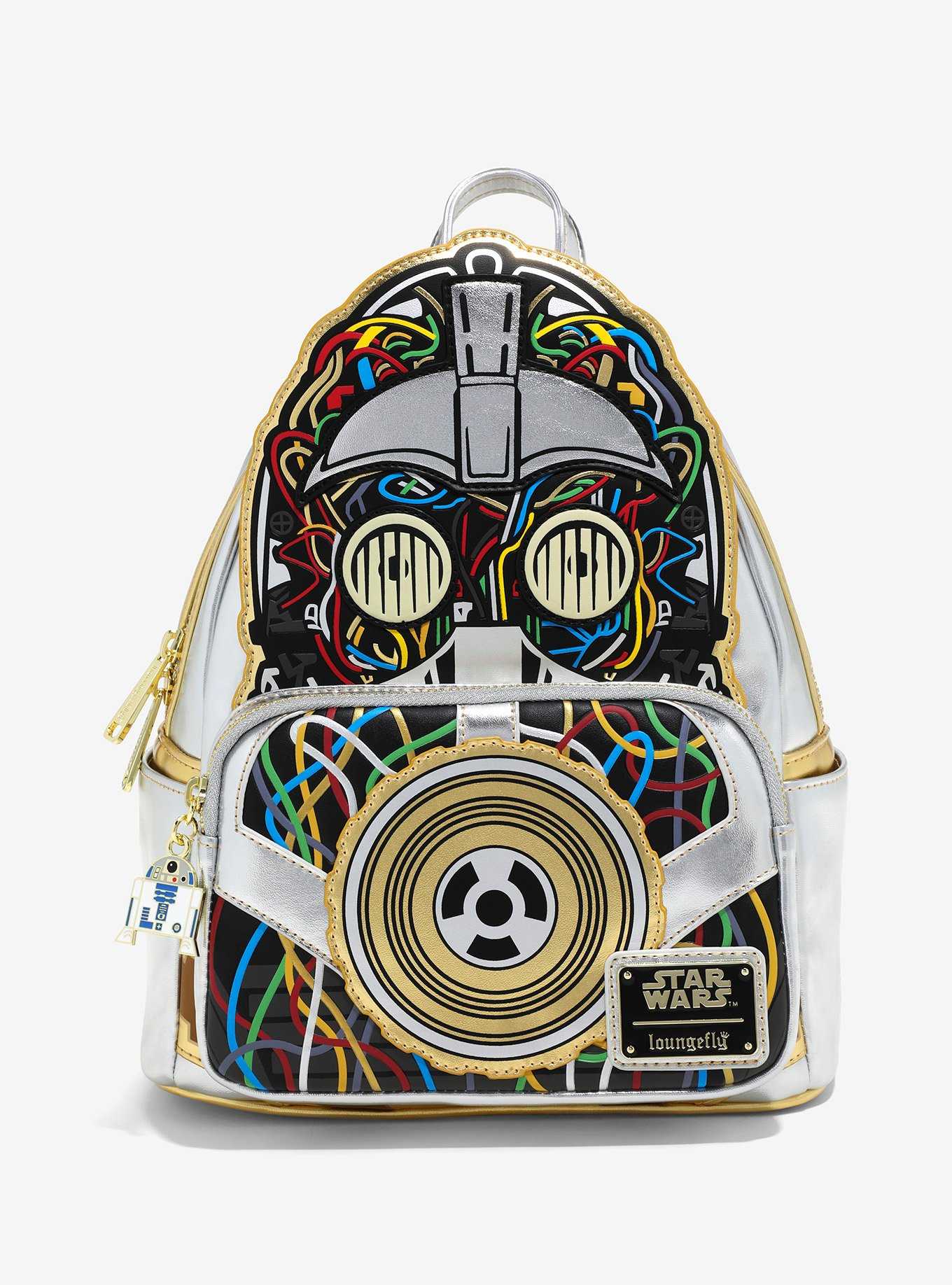 Loungefly Star Wars C-3PO Glow-in-the-Dark Mini Backpack — BoxLunch Exclusive, , hi-res