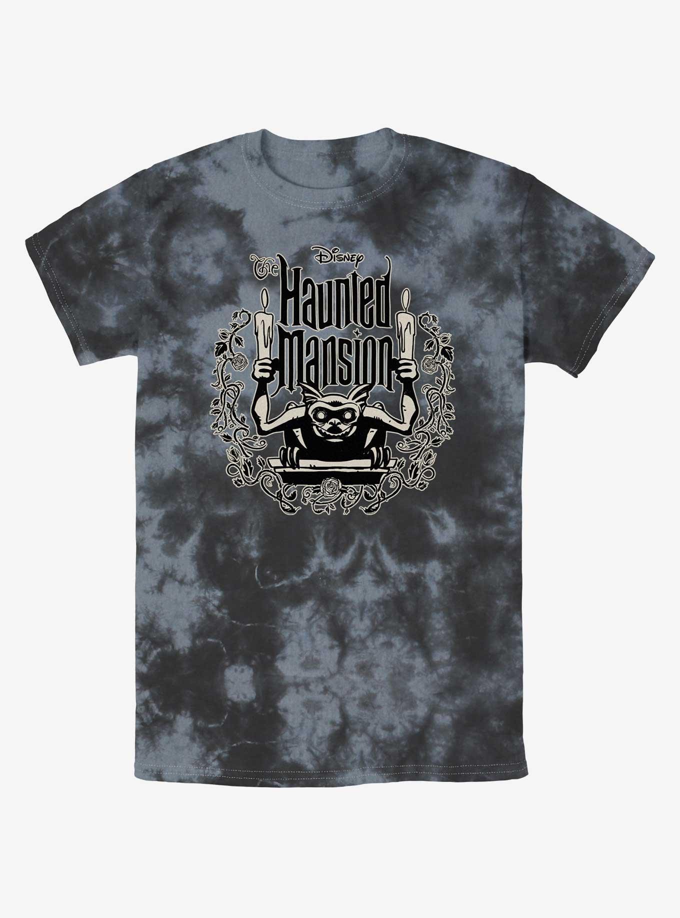 Disney Haunted Mansion Gargoyle Candle Holder Tie-Dye T-Shirt, , hi-res