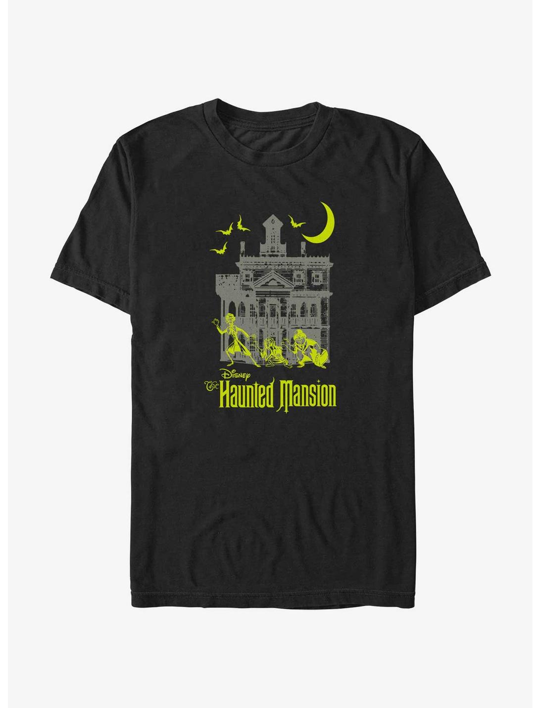 Disney Haunted Mansion Moon Night Hitchhike T-Shirt, BLACK, hi-res