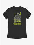 Disney Haunted Mansion Moon Night Hitchhike Womens T-Shirt, BLACK, hi-res