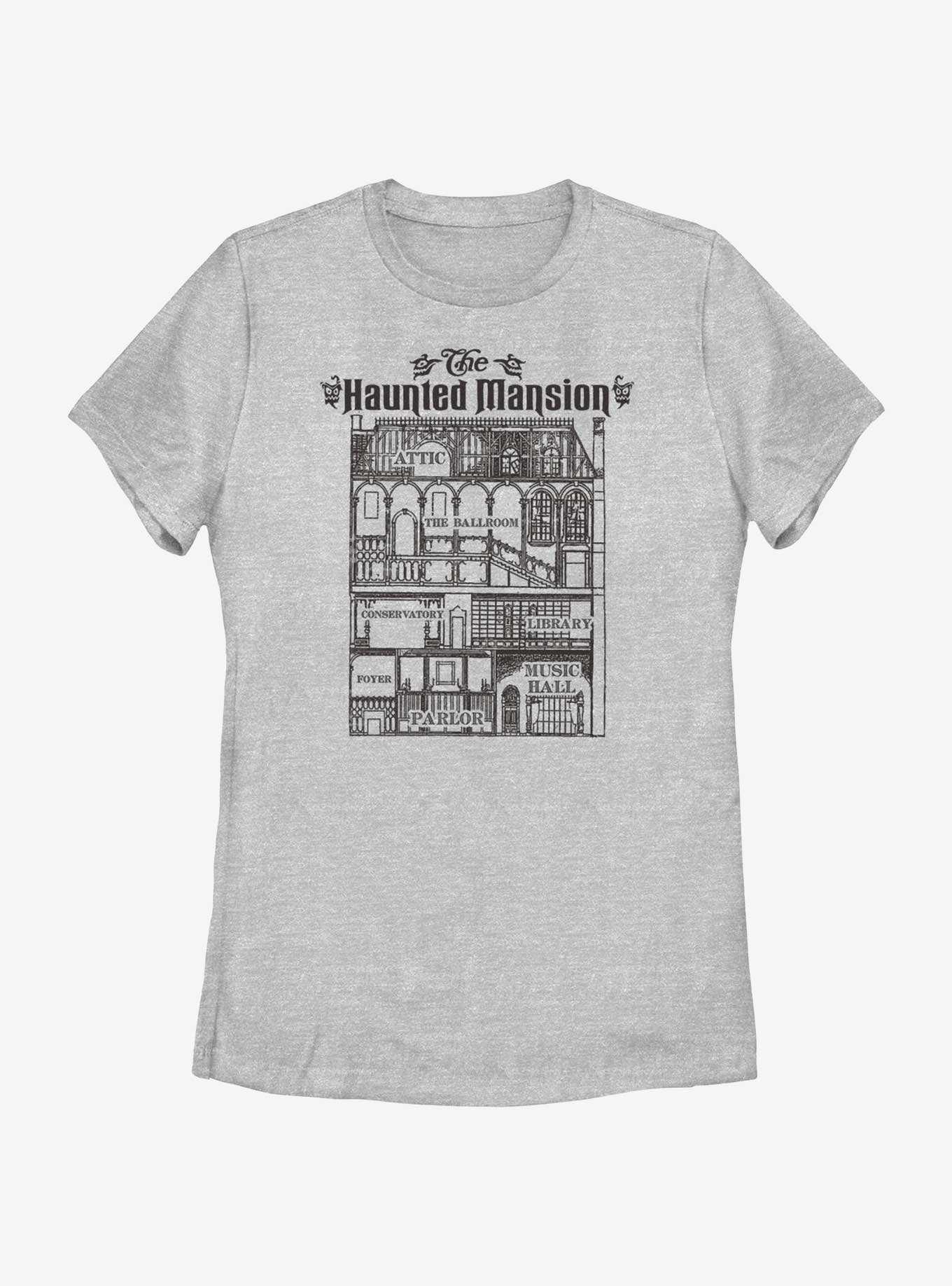 Disney Haunted Mansion Blueprint Womens T-Shirt, , hi-res