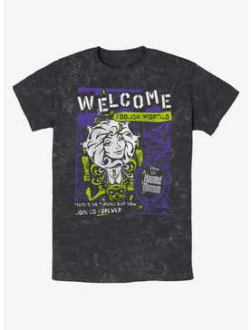Disney Haunted Mansion Leota Toombs Welcome Poster Mineral Wash T-Shirt, , hi-res