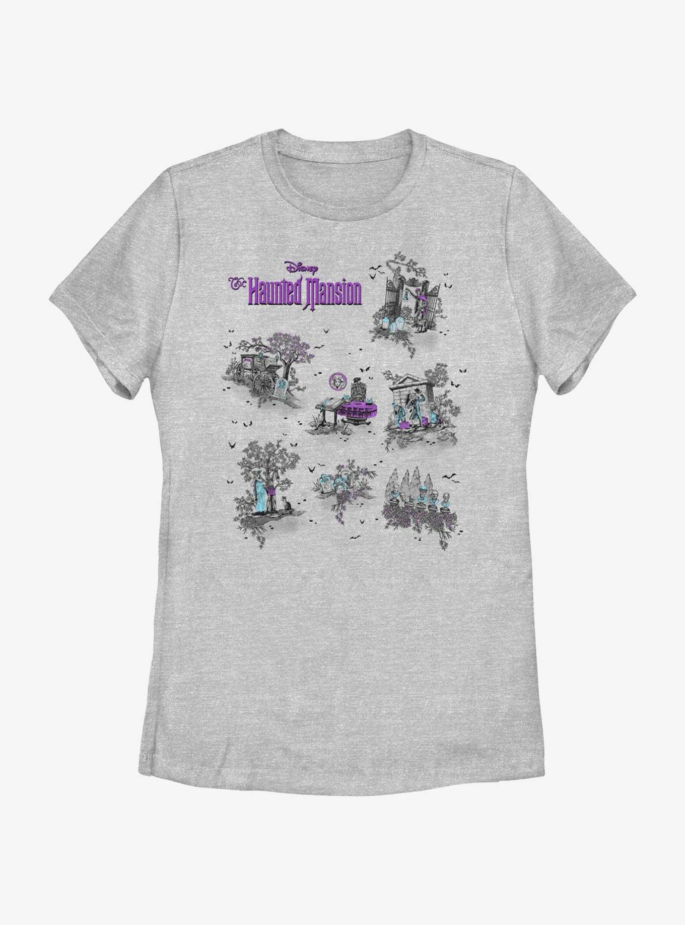 Disney Haunted Mansion Map Womens T-Shirt, , hi-res