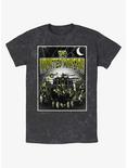 Disney Haunted Mansion Horror Mansion Poster Mineral Wash T-Shirt BoxLunch Web Exclusive, BLACK, hi-res
