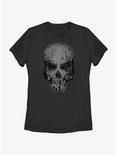 Disney Haunted Mansion Skull Graveyard Ghosts Womens T-Shirt, BLACK, hi-res